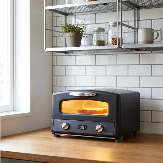 Sengoku Aladdin Graphite Toaster Oven Black Made in Japan 4-Slice Australia