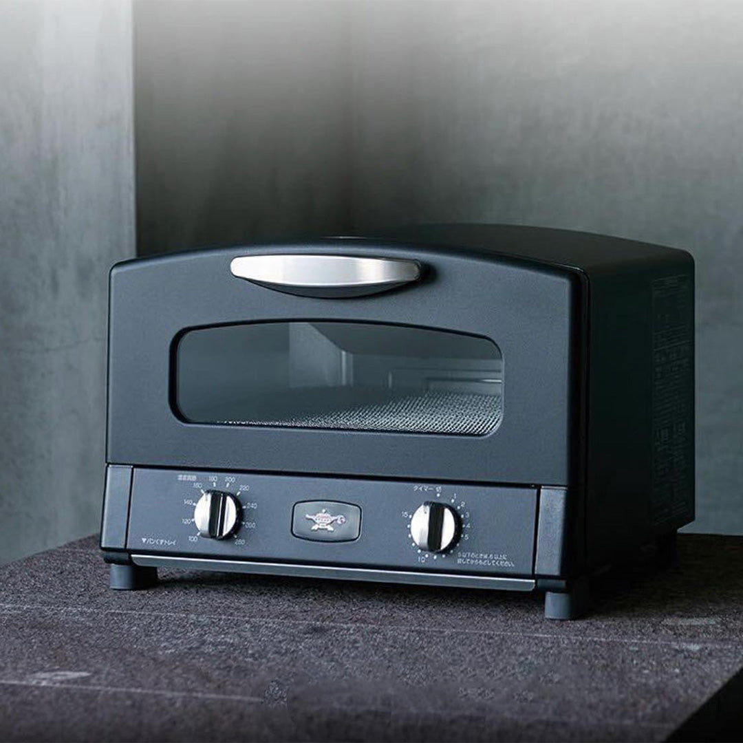 Sengoku Aladdin Graphite Grill & Toaster Oven BLACK - 4 Slice Japanese Toaster