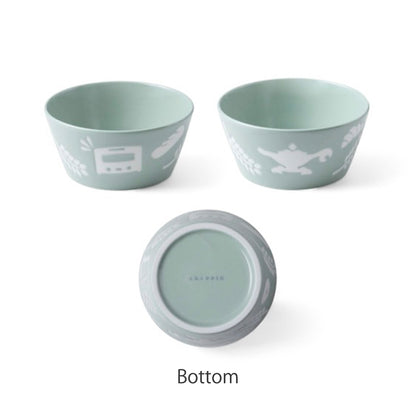 Round Ceramics Bowl Green Large