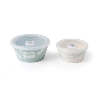 Round Ceramics Bowl Green Large